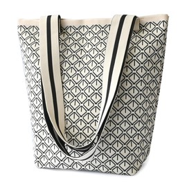 MOMOJULI Crochet Tote Bag for Women, Knitted Tote Bag Woven Shoulder Bag Handbag Hobo Shopping Bag for Travel,Work