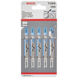 Bosch 2608636699 Jigsaw Blade"T 121 AF" (5 Piece)