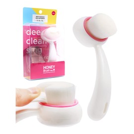 Honey Brush, Facial Cleansing Brush, Pore Brush, Made in Germany, 0.00000 inch (0.001 mm), Ultra Fine Bristle, Pores, Dirt, Sebum, Blackhead Korean Cosmetics (Pink)