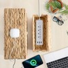 2 Pack Cable Management Box with Lid, Handwoven Water Hyacinth