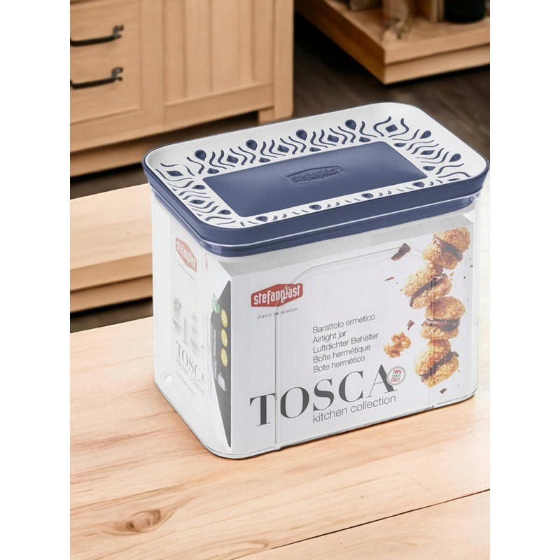 Stefanplast Boîte Tosca Bleu (10.2 x 12 x 15.3 cm)