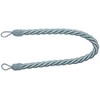 2 X Duck Egg Blue Thick Large Rope Satin Curtain Drape TIE Backs TIEBACKS 32"