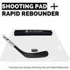 ACE HOCKEY Shooting Pad 30" x 60" included Rapid Rebounder