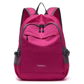 YZAOLL Small Lightweight Packable Hiking Backpack, 20L Hiking Backpack Day Pack for Women Men Travel Camping Vacation,Rose