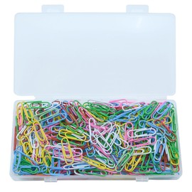 300 Pcs Paper Clips, 1.1 Inch Multicolour Paper Clips Holder for Sheets Files Office School and Personal Document Files Organization (1.1 inch)