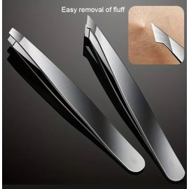 4pcs Set Professional Tweezers Set Perfect for Hair Removal & Splinter (Stainless Steel)