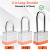 6pcs Solid Keyed Alike Padlock with 12 Same Keys &