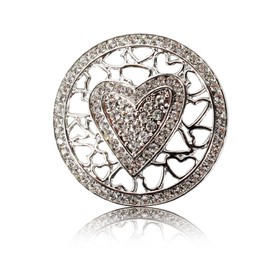 Glamexx24 Magnetic Jewellery Pendant with Rhinestone for Scarves, Scarves or Ponchos, Women's Brooch Gift for Girls Women
