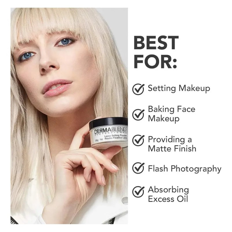 Polvo Fijador Dermablend Suelto para Maquillaje