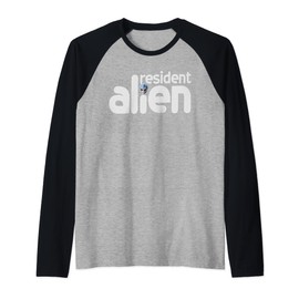 Alien Resident - A Strange Student Raglan Baseball Tee