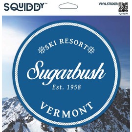 Squiddy Sugarbush Vermont - Vinyl Sticker for Car, Laptop, Notebook (4" Tall)