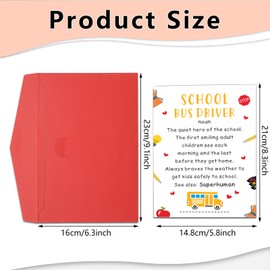 Bus Driver Thank You Cards School Bus Driver Appreciation Cards Bus Driver Christmas Gifts for School Bus Driver Gifts for Men Women School Bus Driver Day Thanksgiving Birthday Graduation Retirement