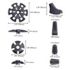 TheFitLife Rubber Tip Protector & Snow And Mud Baskets For