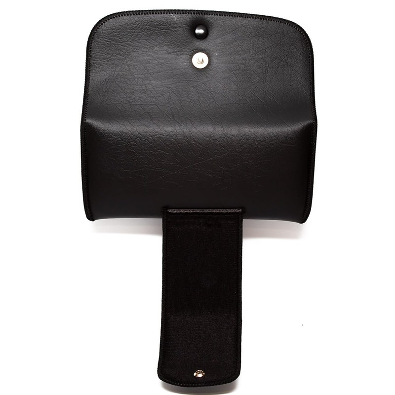 Calabria Double Snap Belt Loop Eyeglass Case Black Brown Variety