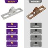 SATUY 2 Pcs Sliding Door Keepers, 304 Stainless Steel Sliding