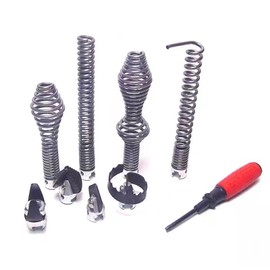 Stück Abflussreiniger Schneidkopfn, Elektrische Rohrreinigungsmaschine Spiralköpfe，Die rohrreinigungsspirale Verstopfung Schneidkopfn für Spiraldurchmesser 16mm mit 8 Stück Abflussreiniger Schneidkopf