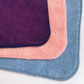 Imabari Towel, 100 Colors, Mini Handkerchief, Set of 3, Hyakka Ran, M Color (Purple C)