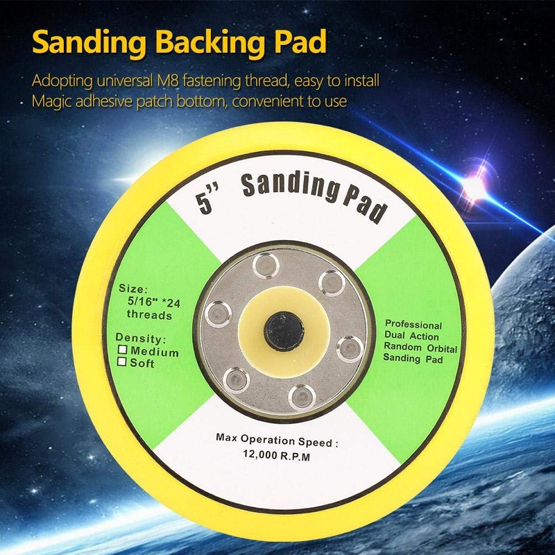 100/125 mm Polishing Tray Grinding Polishing Backing Pad with M8