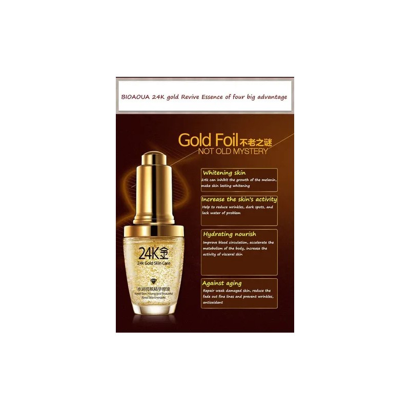 Bioaqua 24k GoLG Essence Colageno Gold Skin Tipo De Piel
