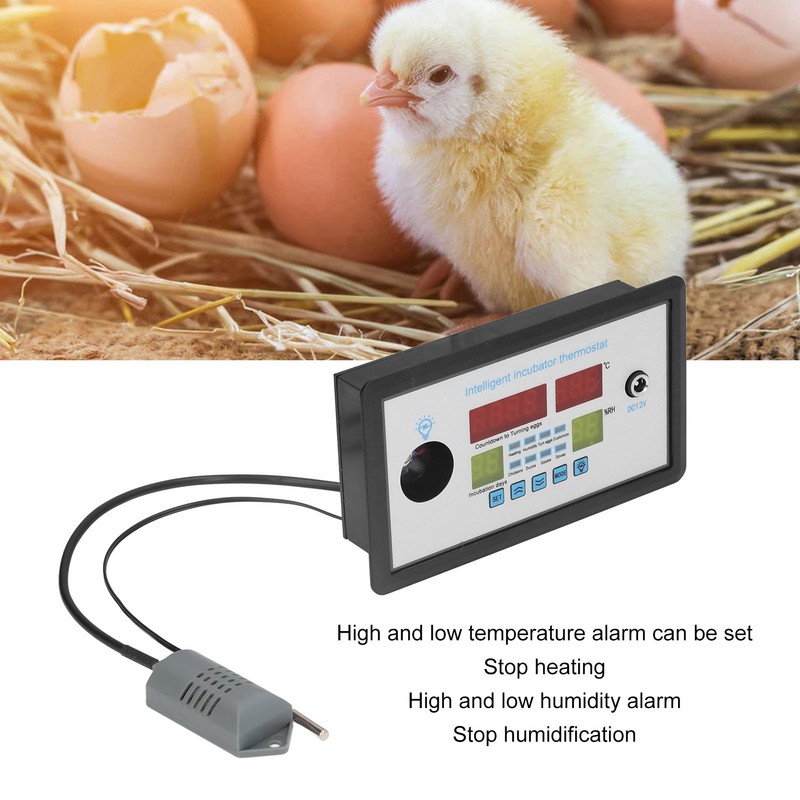 Intelligent Incubator Thermostat Automatic Egg Incubator Controller Thermostat for Eggs