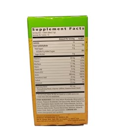 Effervescent Energy Supplement Tropical Fruit Force 10 Tablets 0.2 oz Each