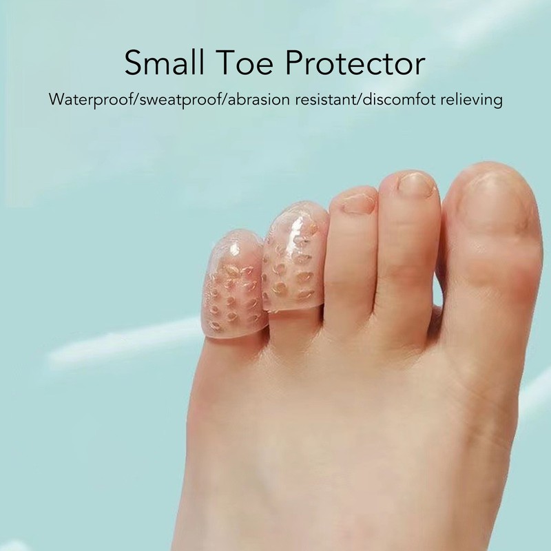 30pcs Pinky Toe Protector Anti Friction Breathable Transparent Ultra Thin