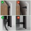 Angled 2-Slot Non-Polarized Angle Power Cord 6 FT (2-Pack), 90