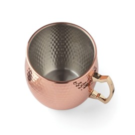 Cambridge EAHMM1CPCB1BM 20 Oz Hammered Copper Moscow Mule Mugs, Set Of 2