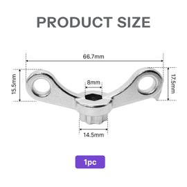 Bicycle Crank Removal Tool, Bicycle Crank Puller Tool, 2-in-1 Crank Puller for Shimano Hollowtech II, Bicycle Repair Tool Kit, Durable and Corrosion Resistant