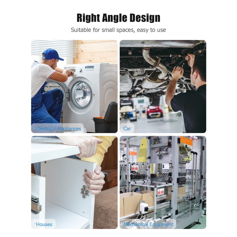 Right Angle Phillips Magnetic Screwdriver for Awkward Spaces, Ancable 1/4”