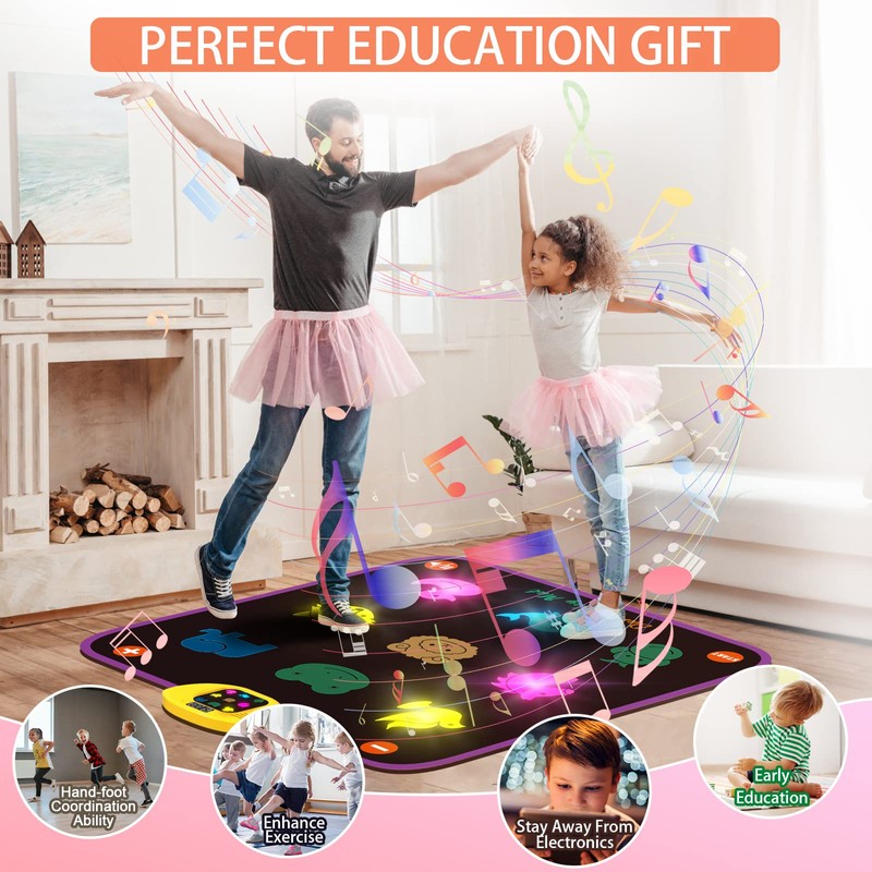 Luminous Dance Mat for Kids, Great Volume Control, Small Animal
