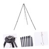 GRIRIW Lightweight Camping Tripod Stand Cooking Rack for Outdoor BBQ