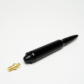 LAX Pickup Truck Bullet Antenna for 2007-2024 Jeep Wrangler, Rubicon Sahara, Gladiator, Pickup Truck Antenna Parts Replacement Accessories, All Black