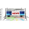 Leyiyi 5x3ft News Broadcast Hall Backdrop Microphone TV Show Record