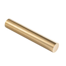 USAMILY 1 inch (25mm) Brass Solid Round Rod Lathe Bar Stock, 6 inch(152.4mm) in Length
