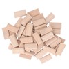 Uadme Pack of 50 Wooden Dowels, Domino Cones Beech Wood
