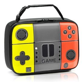 Boy Lunch Box PU & Leather Lunch Box, Kids Lunch Bags Waterproof Thermal Insulated Cooler Bag Toy Bag for Boys Girls Kids Toddlers Teens School Gift