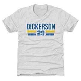 500 LEVEL Eric Dickerson Youth Shirt (Kids Shirt, 10-12Y Large, Tri Ash) - Eric Dickerson Font B