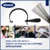 Megacast CURVED JEWELERS SAW FRAME with 144 ASSORTED JEWELERS SAW