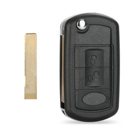 kuyuansu Ersatzschale Falten 3 Tasten Remote Flip Autoschlsseletui Styling Shell fr Land R0VER Range Rover Sport LR3 Discovery (mit HU92 Klinge)