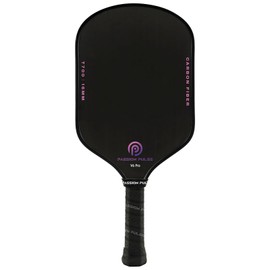 Pickleball Paddles 2025,Raw Carbon Fiber Surface（CFS） 16mm T700 High Grit & Spin, Pro Pickle Ball Paddles Designed for Ultimate Spin & Consistency, Cute Pickleball Paddle(Black & Purple)