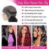 HANGFIRST 30 Inch 13x6 Body Wave Lace Front Wigs Human