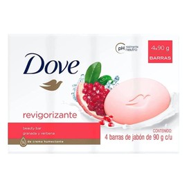 DOVE Jabón en Barra Revigorizante 4pack de 90 g cada barra