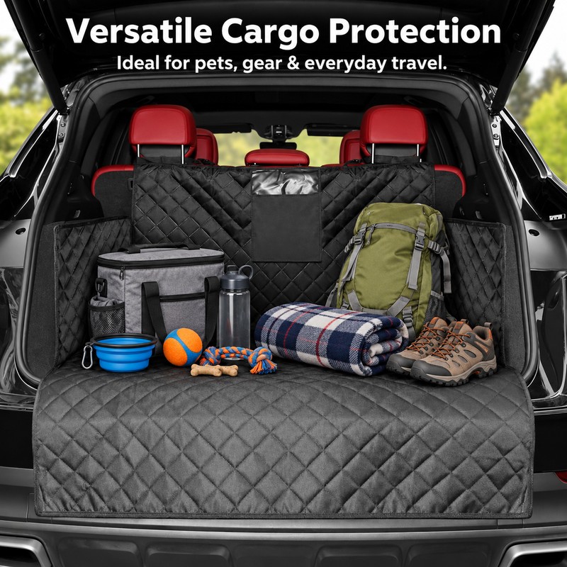 Waterproof Dog Cargo Liner for SUVs and Cars – Quilted