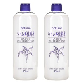 Naturie Adlay (Hatomugi) Skin Conditioner Lotion Toner 500ml Coix Seed Extract 2pack Bundle