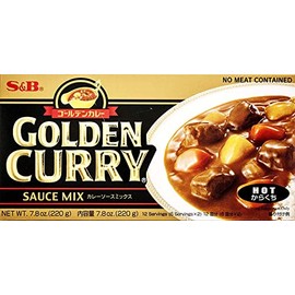 S&B Golden Curry Sauce Mix, Hot, 7.8-Ounce (Pack of 5)
