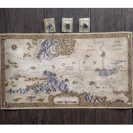 Lord of The Rings: War of The Rohirrim (2024) 13"x23" Poster Map & set of 3 Pins
