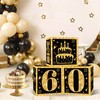 60th Birthday Decorations Boxes For Men Women - 3pcs Black