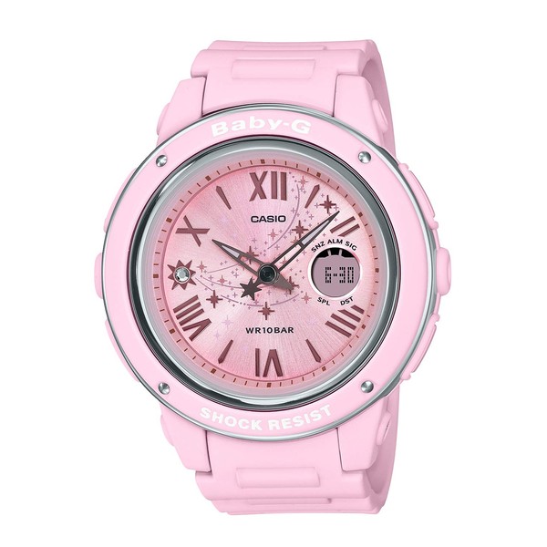 Casio Basic Baby-G BGA-100/150 Series Wristwatch, Limited Edition / Pink (Star)