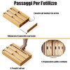 TLBB Aluminium Foil Dispenser for Bamboo Wood Packaging, 2 in
